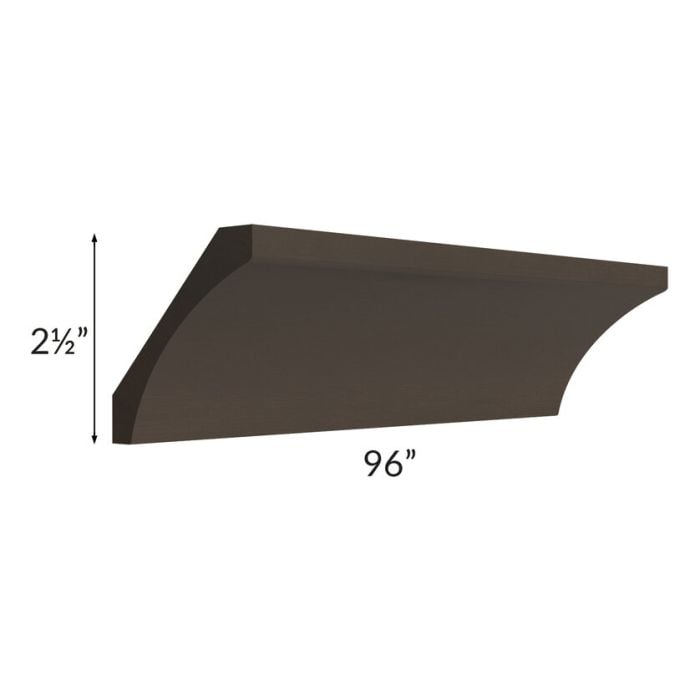 RTA Southport Espresso Shaker 96" Cove Crown Molding CM8-C-ESP