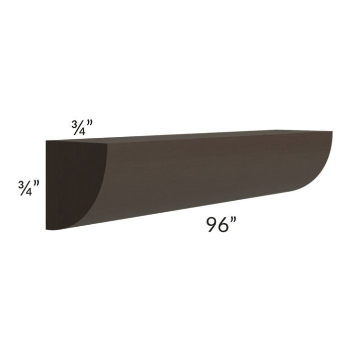 RTA Southport Espresso Shaker 96" Quarter Round Molding