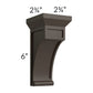 RTA Southport Espresso Shaker Small Decorative Corbel