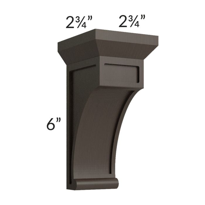 RTA Southport Espresso Shaker Small Decorative Corbel