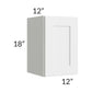 RTA Southport White Shaker 12" x 18" Wall Cabinet