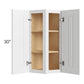 RTA Southport White Shaker 12" x 30" Wall End Cabinet