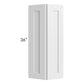 RTA Southport White Shaker 12" x 36" Wall End Cabinet
