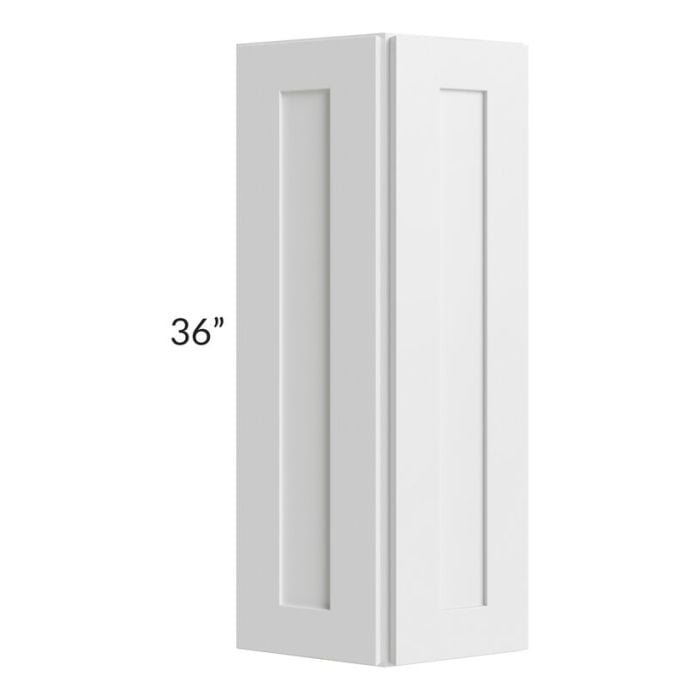 RTA Southport White Shaker 12" x 36" Wall End Cabinet