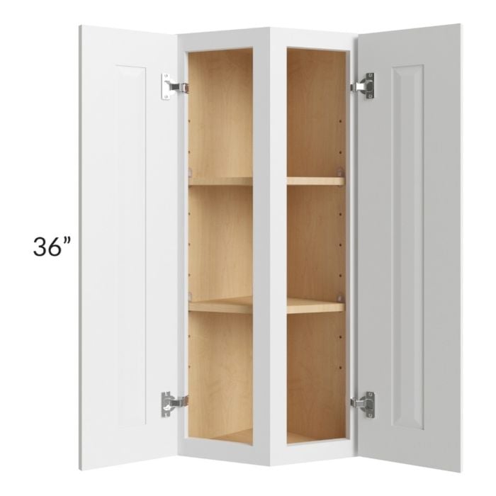 RTA Southport White Shaker 12" x 36" Wall End Cabinet