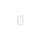 RTA Southport White Shaker 12" x 42" Glass Door Only
