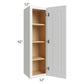 RTA Southport White Shaker 12" x 42" Wall Cabinet