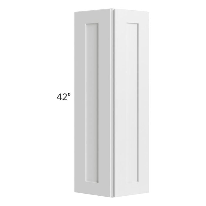 RTA Southport White Shaker 12" x 42" Wall End Cabinet