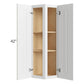 RTA Southport White Shaker 12" x 42" Wall End Cabinet