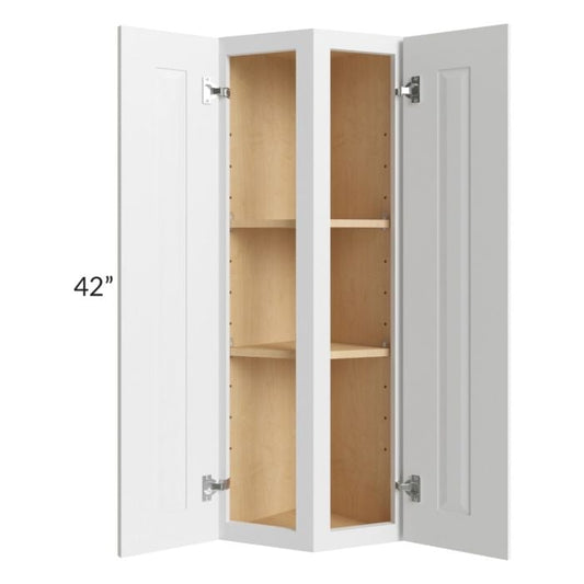 RTA Southport White Shaker 12" x 42" Wall End Cabinet