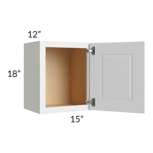 RTA Southport White Shaker 15" x 18" Wall Cabinet