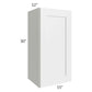 RTA Southport White Shaker 15" x 30" Wall Cabinet