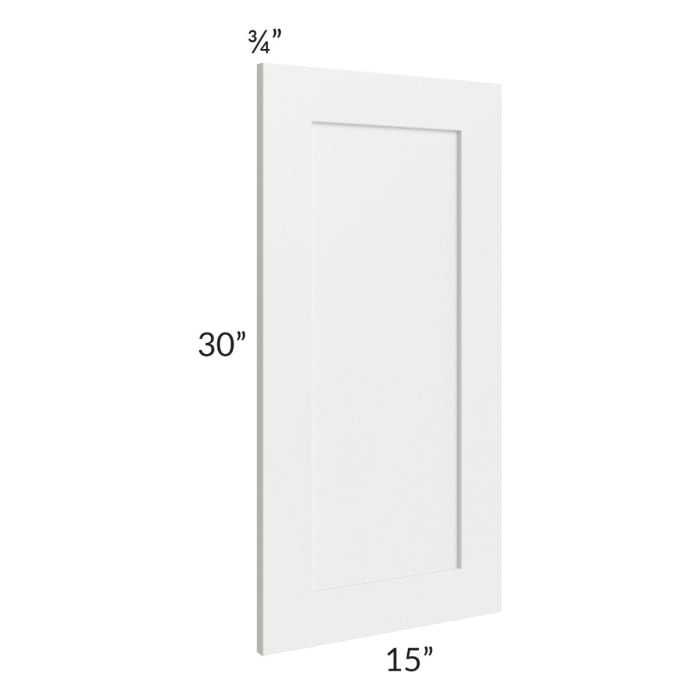 RTA Southport White Shaker 15" x 30" Wall Decorative Panel