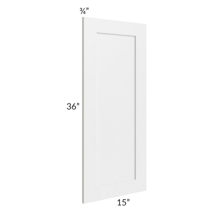 RTA Southport White Shaker 15" x 36" Decorative Panel