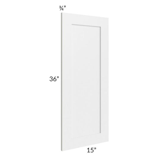 RTA Southport White Shaker 15" x 36" Decorative Panel