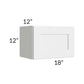 RTA Southport White Shaker 18" x 12" Wall Cabinet