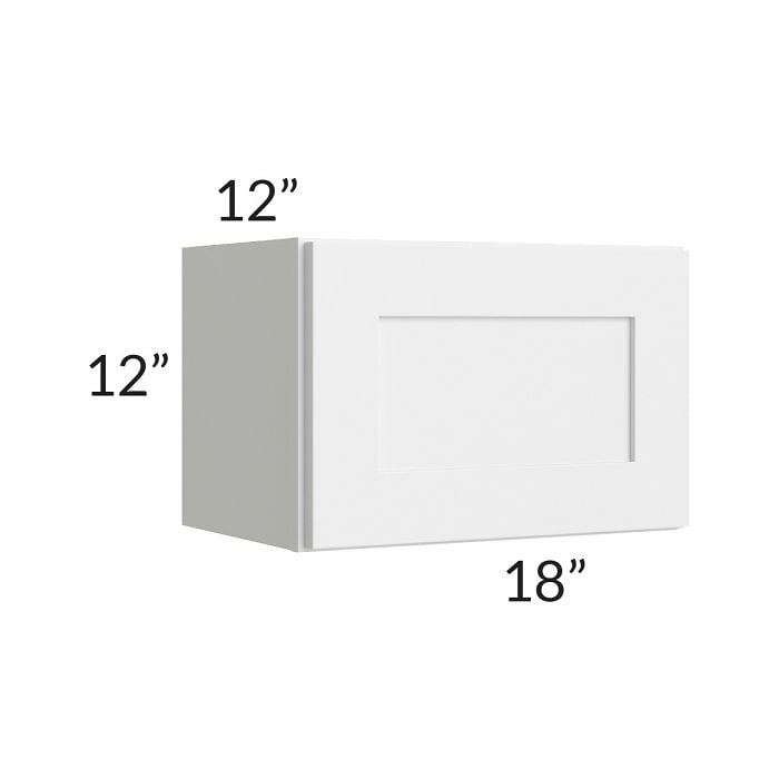 RTA Southport White Shaker 18" x 12" Wall Cabinet