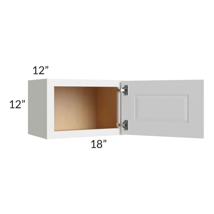 RTA Southport White Shaker 18" x 12" Wall Cabinet