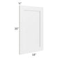 RTA Southport White Shaker 18" x 30" Wall Decorative Panel