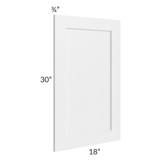 RTA Southport White Shaker 18" x 30" Wall Decorative Panel