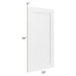 RTA Southport White Shaker 18" x 36" Decorative Panel