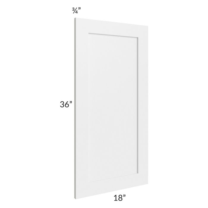 RTA Southport White Shaker 18" x 36" Decorative Panel