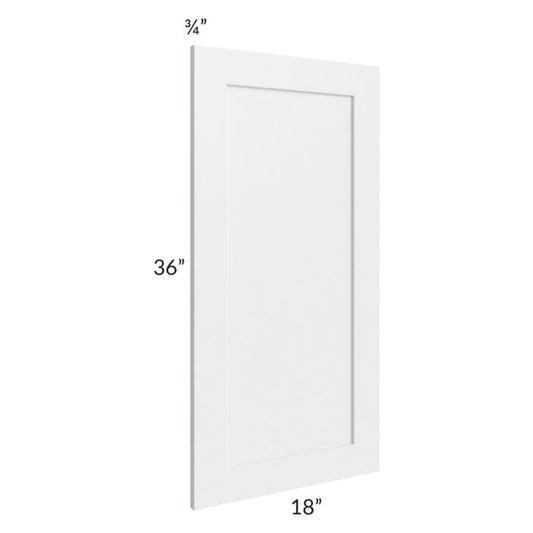 RTA Southport White Shaker 18" x 36" Decorative Panel