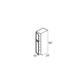 RTA Southport White Shaker 18" x 84" Wall Pantry with 1 Side Decorative End Panel
