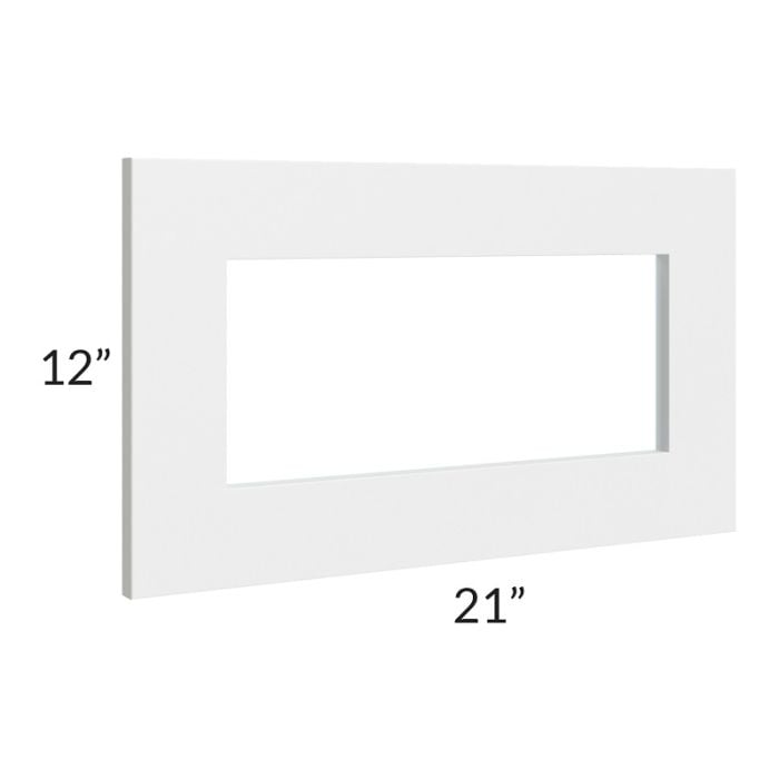 RTA Southport White Shaker 21" x 12" Glass Door Only