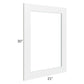 RTA Southport White Shaker 21" x 30" Glass Door Only