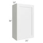RTA Southport White Shaker 21" x 36" Wall Cabinet