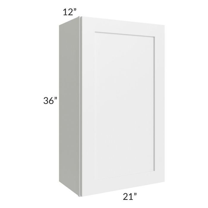 RTA Southport White Shaker 21" x 36" Wall Cabinet