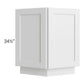 RTA Southport White Shaker 24" Base End Cabinet