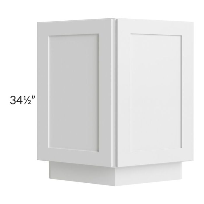 RTA Southport White Shaker 24" Base End Cabinet
