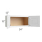 RTA Southport White Shaker 24" x 12" Wall Cabinet