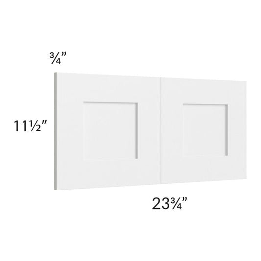 RTA Southport White Shaker 24" x 12" Wall Decorative Panel