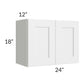 RTA Southport White Shaker 24" x 18" Wall Cabinet