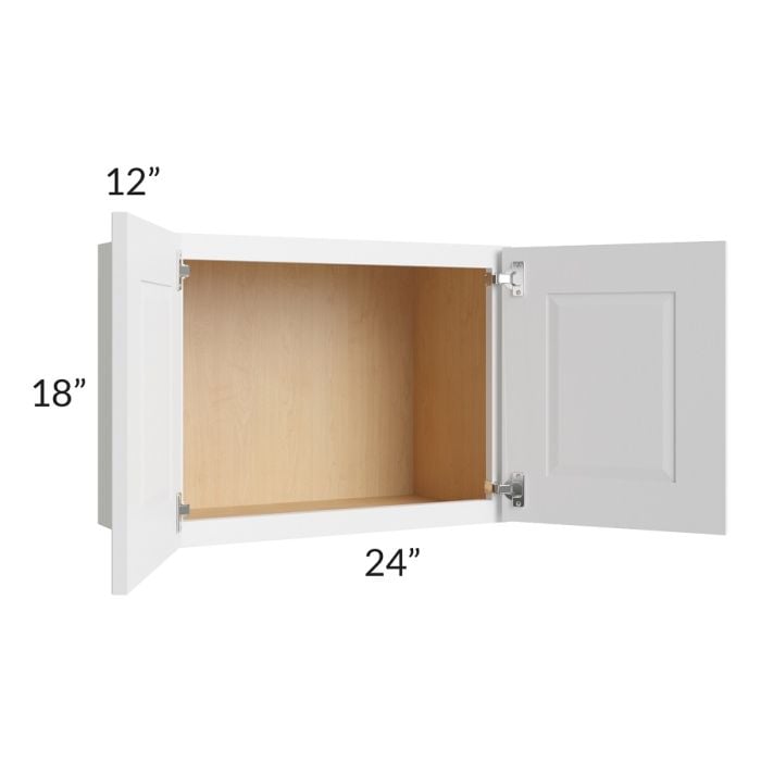 RTA Southport White Shaker 24" x 18" Wall Cabinet
