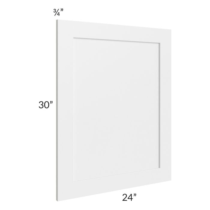 RTA Southport White Shaker 24" x 30" Base Decorative Door