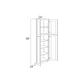 RTA Southport White Shaker 24" x 96" Wall Pantry with 1 Side Decorative End Panel