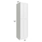 RTA Southport White Shaker 24" x 96" Wall Pantry with 2 Roll Out Trays