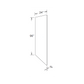 RTA Southport White Shaker 24" x 96" x 3/4" Finished Panel