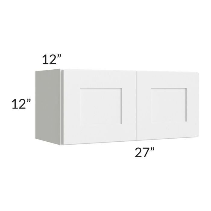 RTA Southport White Shaker 27" x 12" Wall Cabinet