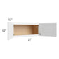 RTA Southport White Shaker 27" x 12" Wall Cabinet