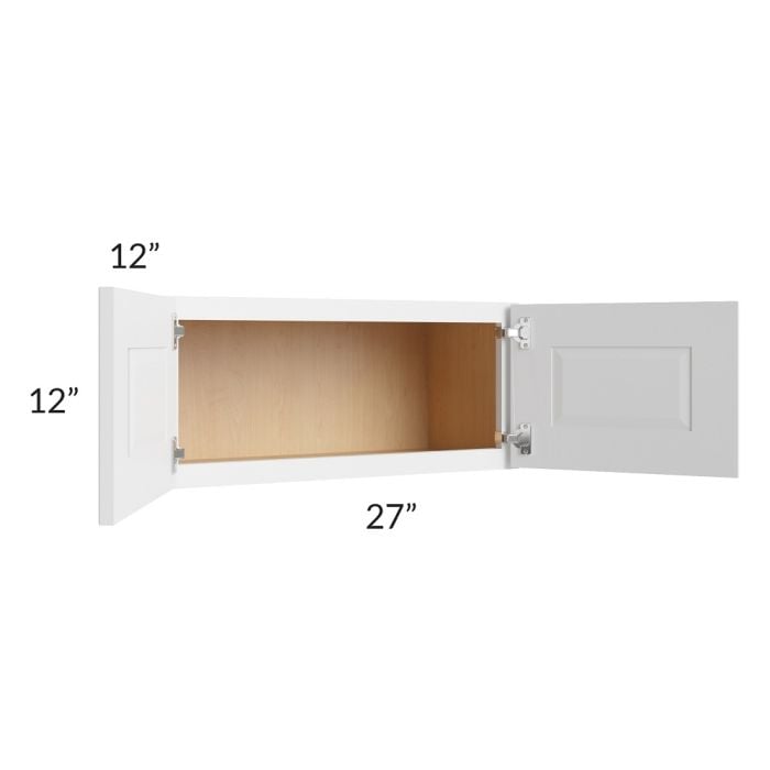 RTA Southport White Shaker 27" x 12" Wall Cabinet