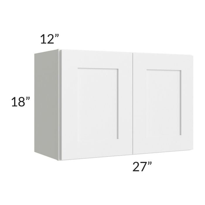 RTA Southport White Shaker 27" x 18" Wall Cabinet