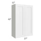 RTA Southport White Shaker 27" x 42" Wall Cabinet