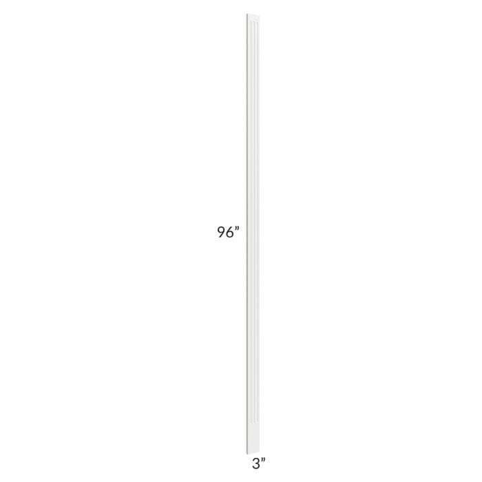 RTA Southport White Shaker 3" x 96" Fluted Filler
