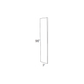 RTA Southport White Shaker 3" x 96" Tall Filler