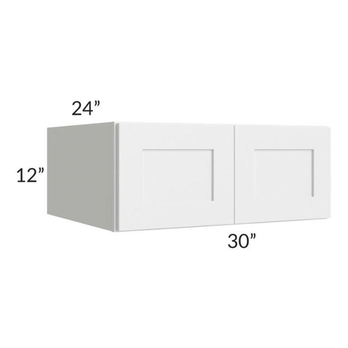 RTA Southport White Shaker 30" x 12" x 24" Wall Cabinet